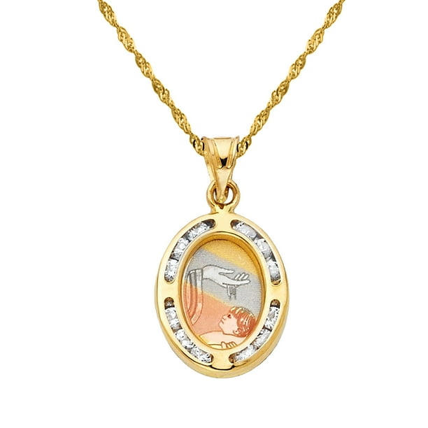 14K Yellow Gold Sweet 15 Quinceanera Key Charm Pendant with 1.2mm Singapore Chain Necklace 14K Yellow Gold Sweet 15 Quinceanera Key Charm Pendant with 1.2mm Singapore Chain Necklace